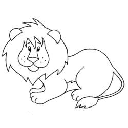 Раскраска: лев (Животные) #10259 - Бесплатные раскраски для печати