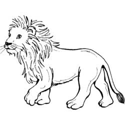 Раскраска: лев (Животные) #10267 - Бесплатные раскраски для печати