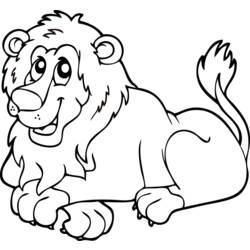 Раскраска: лев (Животные) #10268 - Бесплатные раскраски для печати