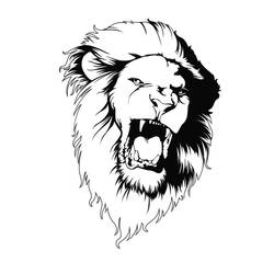 Раскраска: лев (Животные) #10278 - Бесплатные раскраски для печати