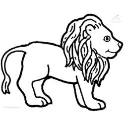 Раскраска: лев (Животные) #10340 - Бесплатные раскраски для печати