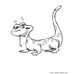 Раскраска: ящериц (Животные) #22317 - Бесплатные раскраски для печати