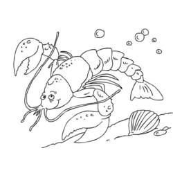 Раскраска: омар (Животные) #22493 - Бесплатные раскраски для печати