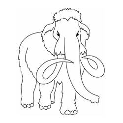 Раскраска: мамонт (Животные) #19200 - Бесплатные раскраски для печати