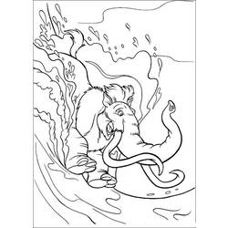 Раскраска: мамонт (Животные) #19231 - Бесплатные раскраски для печати