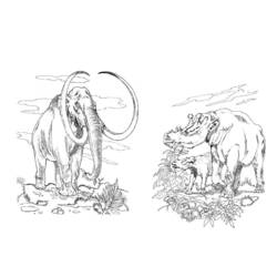 Раскраска: мамонт (Животные) #19282 - Бесплатные раскраски для печати
