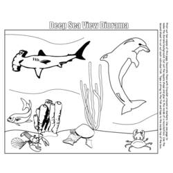 Раскраска: Морские животные (Животные) #22086 - Бесплатные раскраски для печати