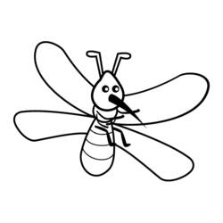 Раскраска: комар (Животные) #11328 - Бесплатные раскраски для печати