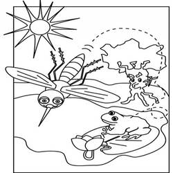 Раскраска: комар (Животные) #11330 - Бесплатные раскраски для печати