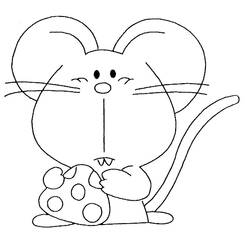 Раскраска: мышь (Животные) #13939 - Бесплатные раскраски для печати