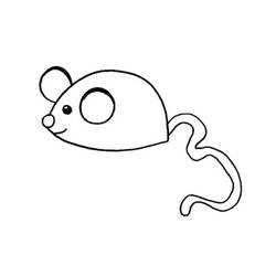 Раскраска: мышь (Животные) #13961 - Бесплатные раскраски для печати