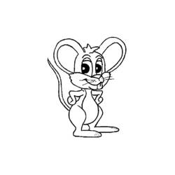 Раскраска: мышь (Животные) #13977 - Бесплатные раскраски для печати