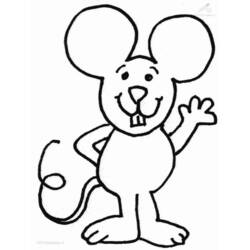 Раскраска: мышь (Животные) #13986 - Бесплатные раскраски для печати