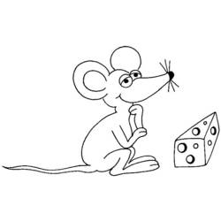 Раскраска: мышь (Животные) #14025 - Бесплатные раскраски для печати