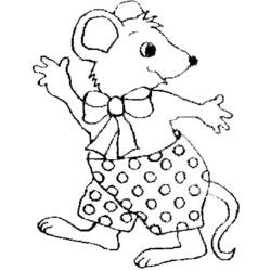 Раскраска: мышь (Животные) #14044 - Бесплатные раскраски для печати