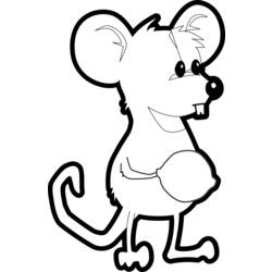 Раскраска: мышь (Животные) #14079 - Бесплатные раскраски для печати