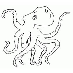 Раскраска: осьминог (Животные) #18934 - Бесплатные раскраски для печати