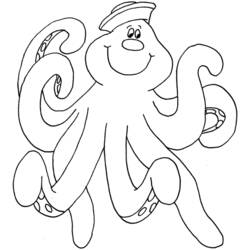 Раскраска: осьминог (Животные) #18961 - Бесплатные раскраски для печати