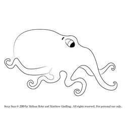 Раскраска: осьминог (Животные) #19030 - Бесплатные раскраски для печати