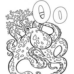 Раскраска: осьминог (Животные) #19035 - Бесплатные раскраски для печати