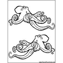 Раскраска: осьминог (Животные) #19041 - Бесплатные раскраски для печати