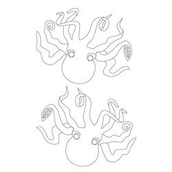 Раскраска: осьминог (Животные) #19086 - Бесплатные раскраски для печати