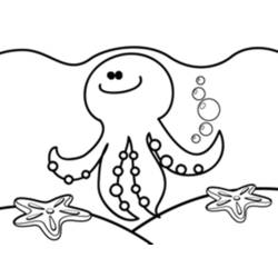 Раскраска: осьминог (Животные) #19097 - Бесплатные раскраски для печати