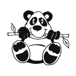 Раскраска: панда (Животные) #12440 - Бесплатные раскраски для печати