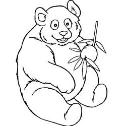 Раскраска: панда (Животные) #12444 - Бесплатные раскраски для печати