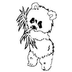Раскраска: панда (Животные) #12451 - Бесплатные раскраски для печати