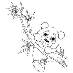 Раскраска: панда (Животные) #12453 - Бесплатные раскраски для печати