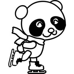 Раскраска: панда (Животные) #12493 - Бесплатные раскраски для печати