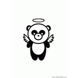 Раскраска: панда (Животные) #12498 - Бесплатные раскраски для печати