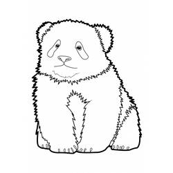 Раскраска: панда (Животные) #12518 - Бесплатные раскраски для печати