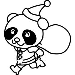 Раскраска: панда (Животные) #12544 - Бесплатные раскраски для печати