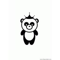 Раскраска: панда (Животные) #12581 - Бесплатные раскраски для печати
