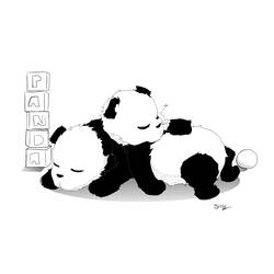 Раскраска: панда (Животные) #12612 - Бесплатные раскраски для печати