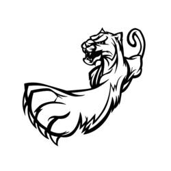 Раскраска: пантера (Животные) #15569 - Бесплатные раскраски для печати