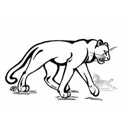 Раскраска: пантера (Животные) #15627 - Бесплатные раскраски для печати
