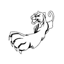 Раскраска: пантера (Животные) #15658 - Бесплатные раскраски для печати
