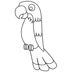 Раскраска: попугай (Животные) #16107 - Бесплатные раскраски для печати