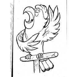 Раскраска: попугай (Животные) #16131 - Бесплатные раскраски для печати