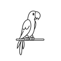 Раскраска: попугай (Животные) #16148 - Бесплатные раскраски для печати