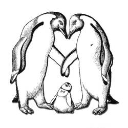 Раскраска: гагарка (Животные) #16884 - Бесплатные раскраски для печати