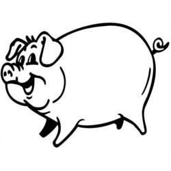 Раскраска: свинья (Животные) #3584 - Бесплатные раскраски для печати