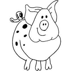 Раскраска: свинья (Животные) #3592 - Бесплатные раскраски для печати