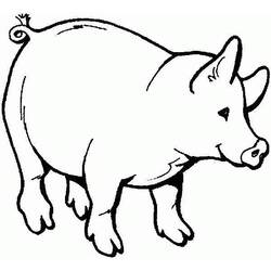 Раскраска: свинья (Животные) #3610 - Бесплатные раскраски для печати