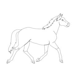 Раскраска: пони (Животные) #17906 - Бесплатные раскраски для печати