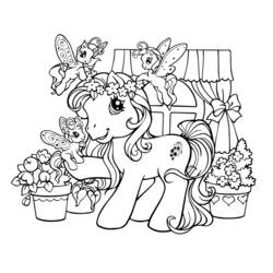 Раскраска: пони (Животные) #18010 - Бесплатные раскраски для печати