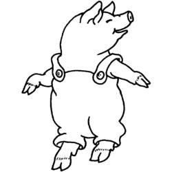 Раскраска: свинина (Животные) #17624 - Бесплатные раскраски для печати